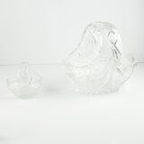 A pair of crystal baskets Huta Szkła Julia, Poland, 1980s