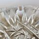 Impressive Bohemian crystal ashtray, crafted and engraved, 1950s.