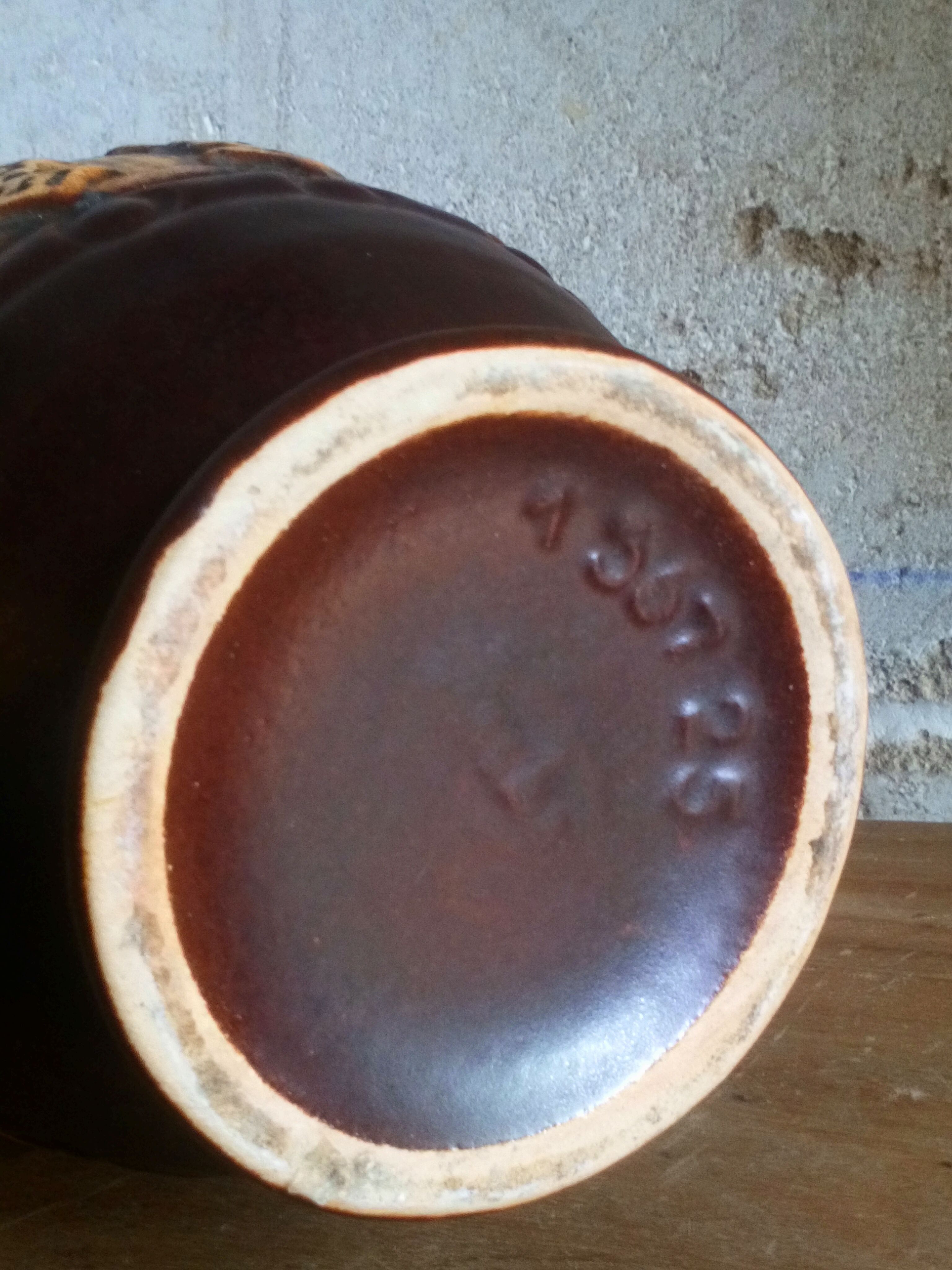 German ceramic vase from manufacturs "Jasba" 60s west Germany