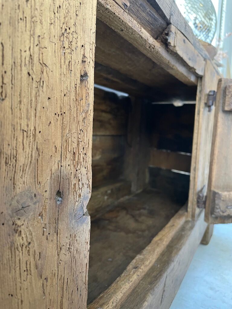 Established former brutalist console oak pine