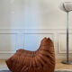 Two-seater bench model Togo – cognac leather – Michel Ducaroy / Ligne