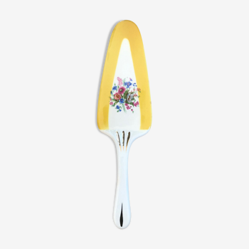 Flowered ceramic cake shovel