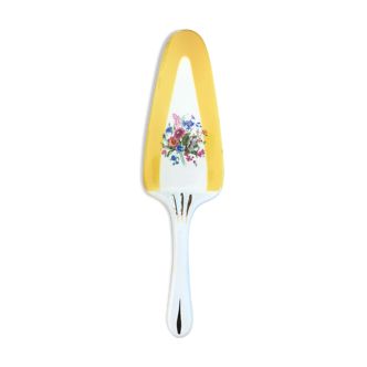 Flowered ceramic cake shovel