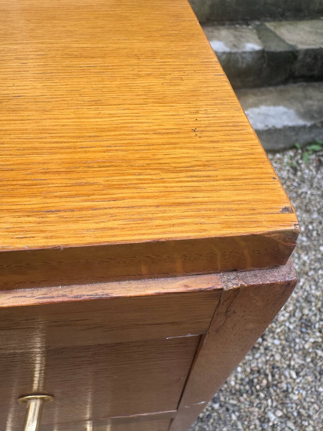 Commode vintage pieds compas