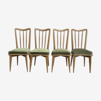 4 velvet chairs
