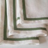 100% linen napkins with edging 20"x20" (50x50cm) - Set 6 Napkins