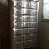 Semainier arbalète de style Louis XV sept tiroirs