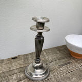 Edouadrien candlestick in old silver metal hallmarked / old candlestick