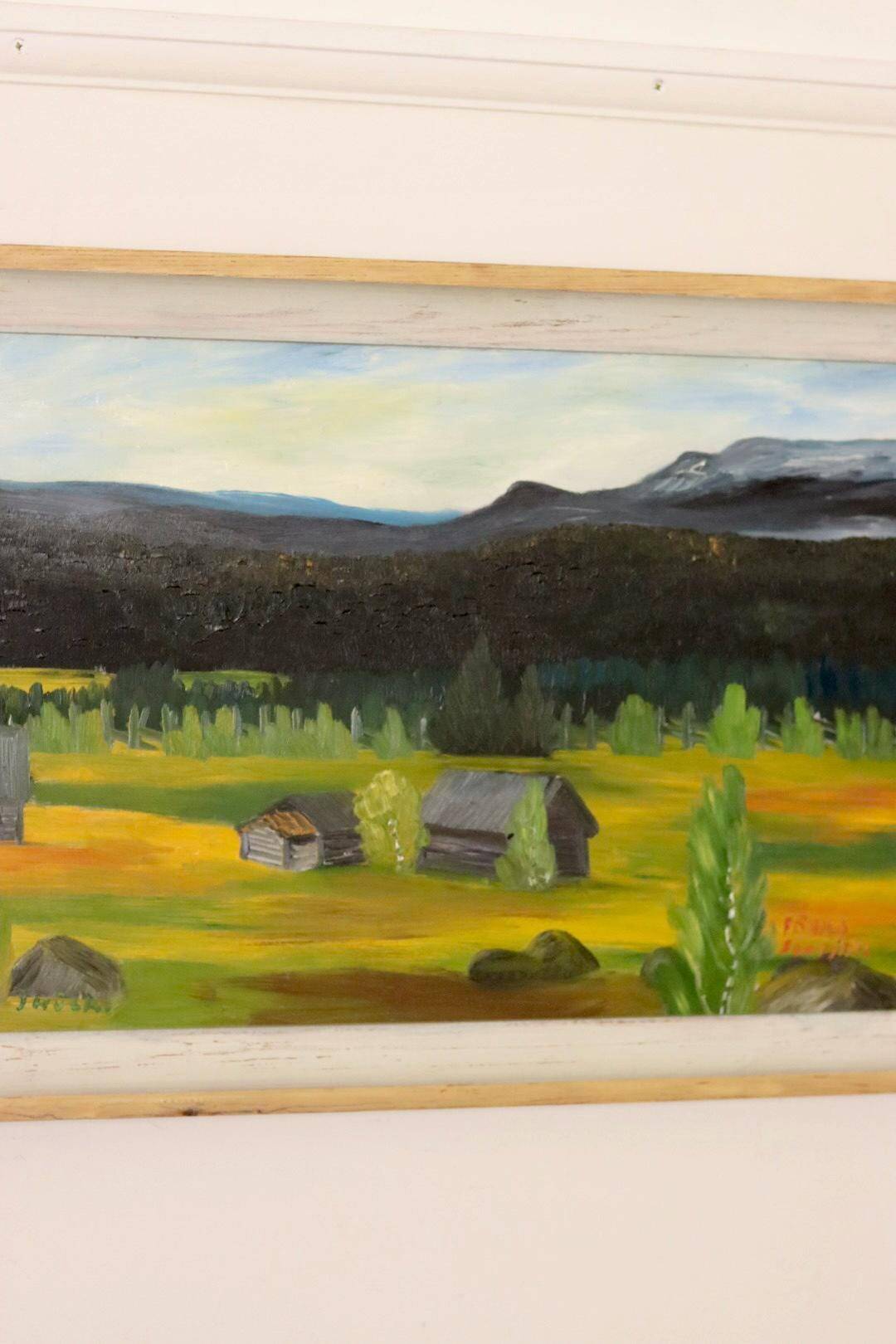 Oil on panel "Fåbo, Sonfjället" by J. Hock