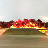 Glass and brass wall sconce, 1970
