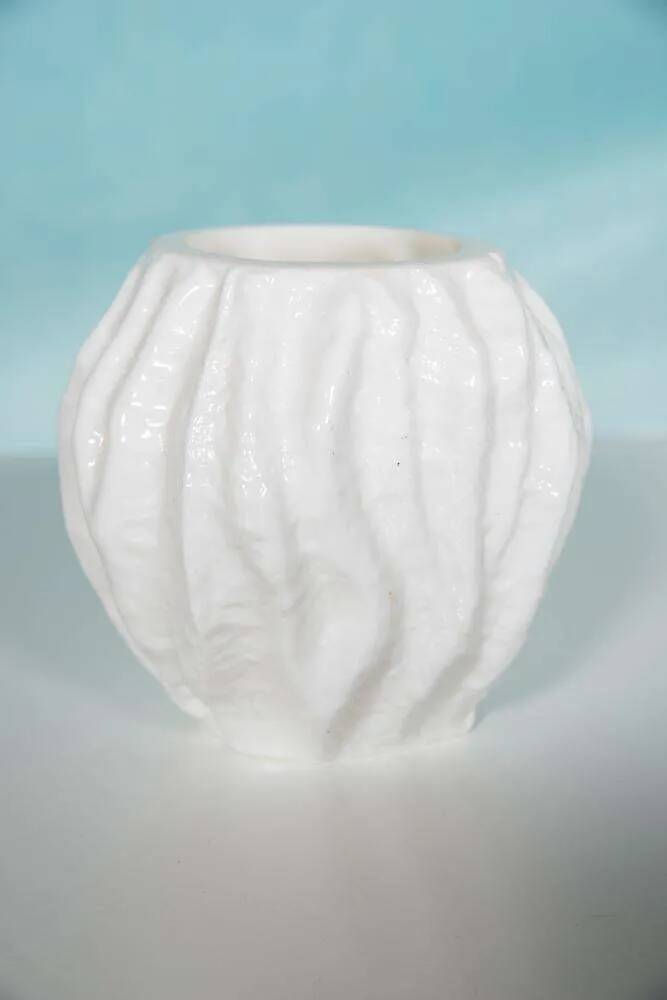 Ingrid glass vase 'Frosted Glass' Kurt Wokan West Germany
