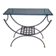 Metal and glass console