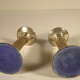 Pair of silver candlesticks 12 cm