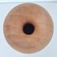 Carved solid wood vase
