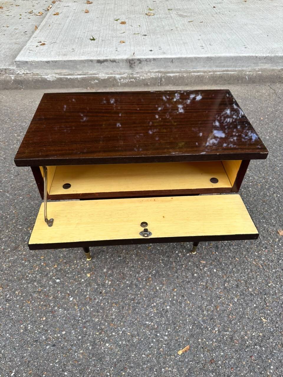Mid-Century Modern bedside table Italian style Gio Ponti Paolo Buffa 1950