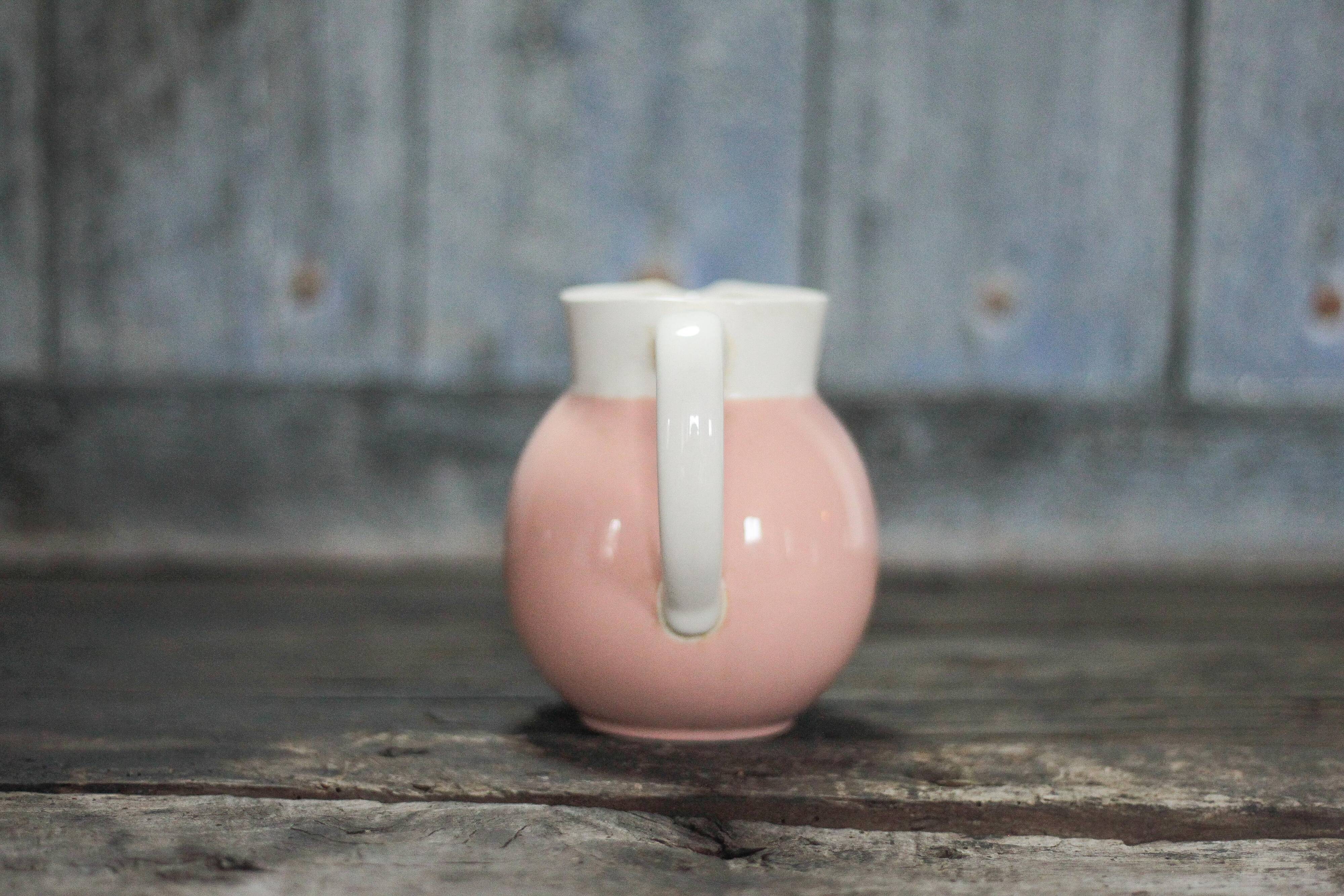Pitcher Villeroy & Boch Saar, carafe, pink porcelain pitcher, jug