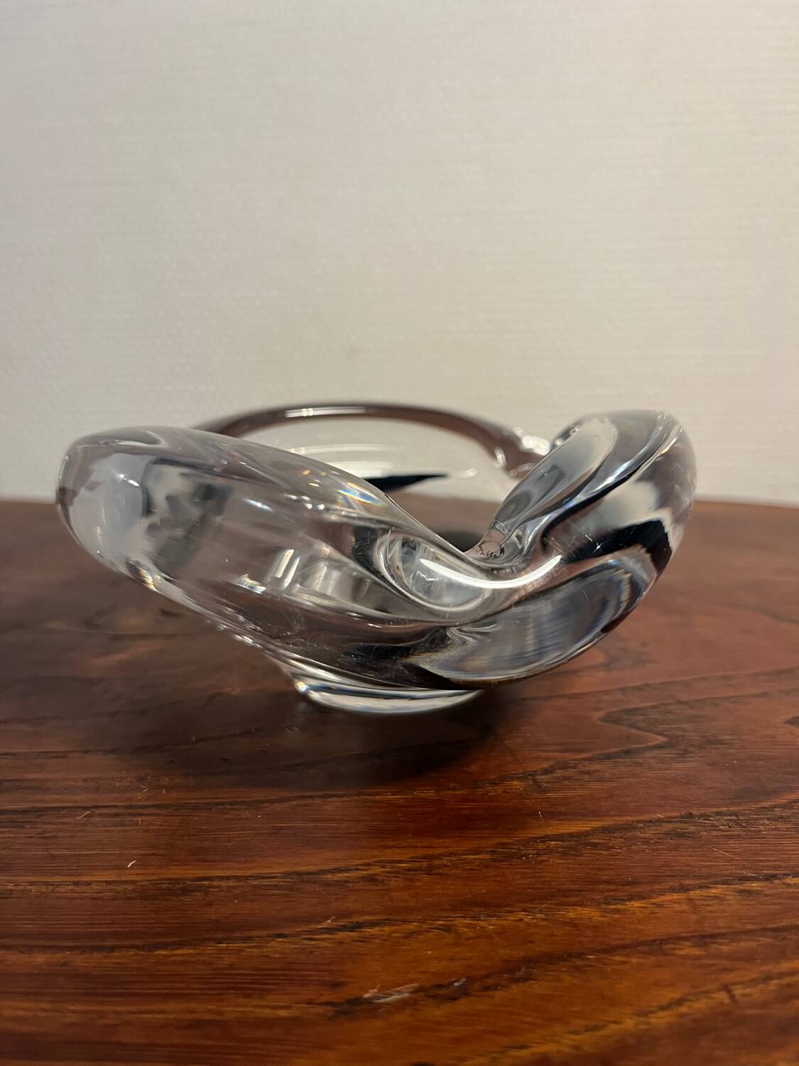 Thick glass ashtray from the 70s/80s