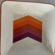 Lot of 2 bowls and 4 dishes or plates Gien model arrows 1970