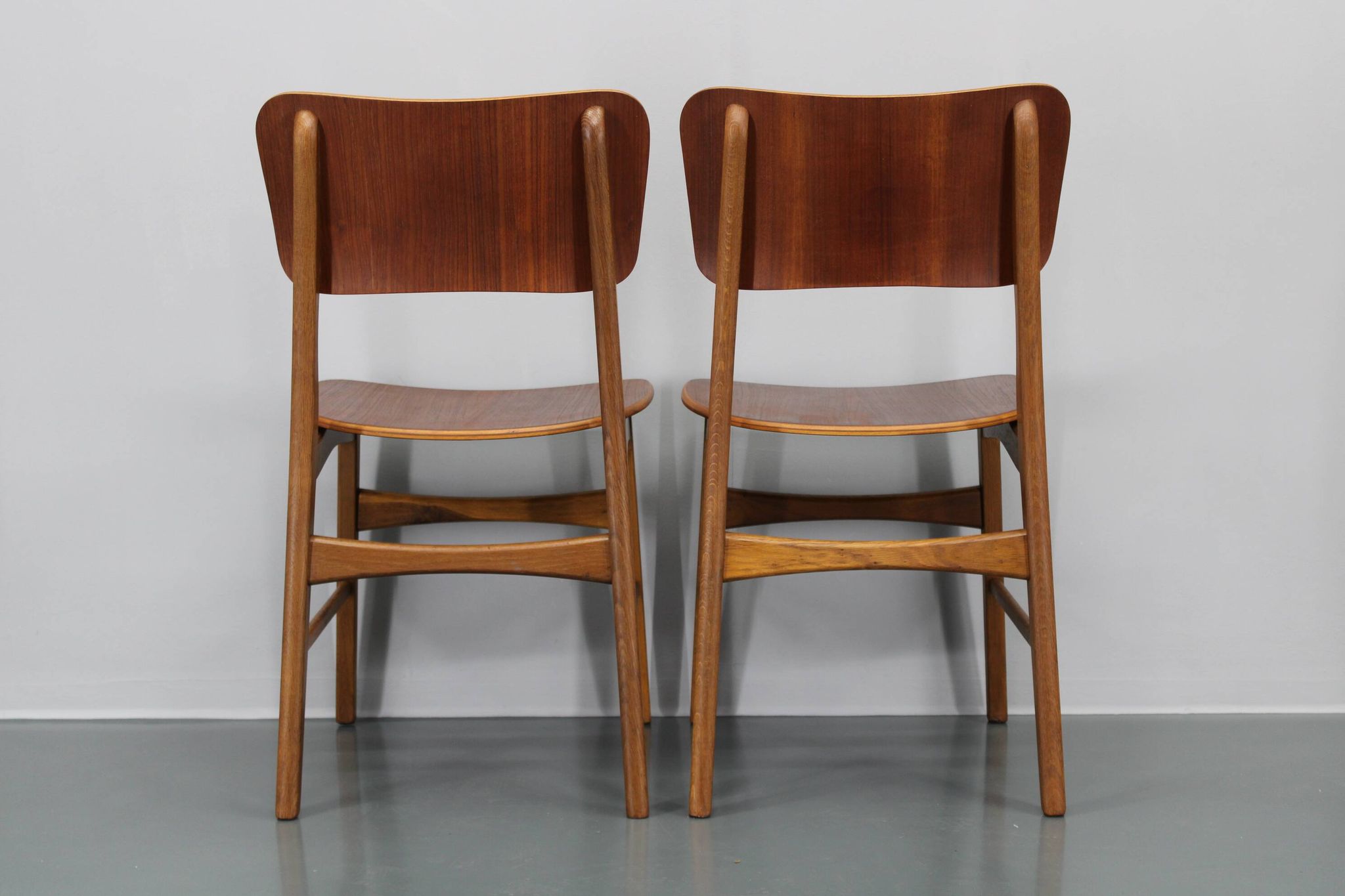 1960s Ib Kofod Larsen Set of 4 dining Chairs in Teak Finish, Denmark