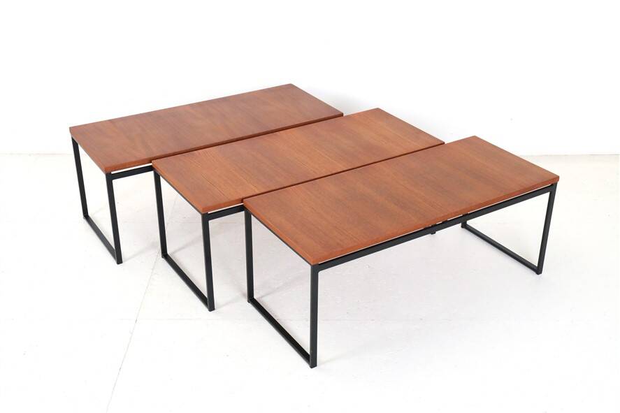Rare Rego / Günter Renkel “Twen” teak coffee table / mid-century modern design / 1950s / 1960s modernism