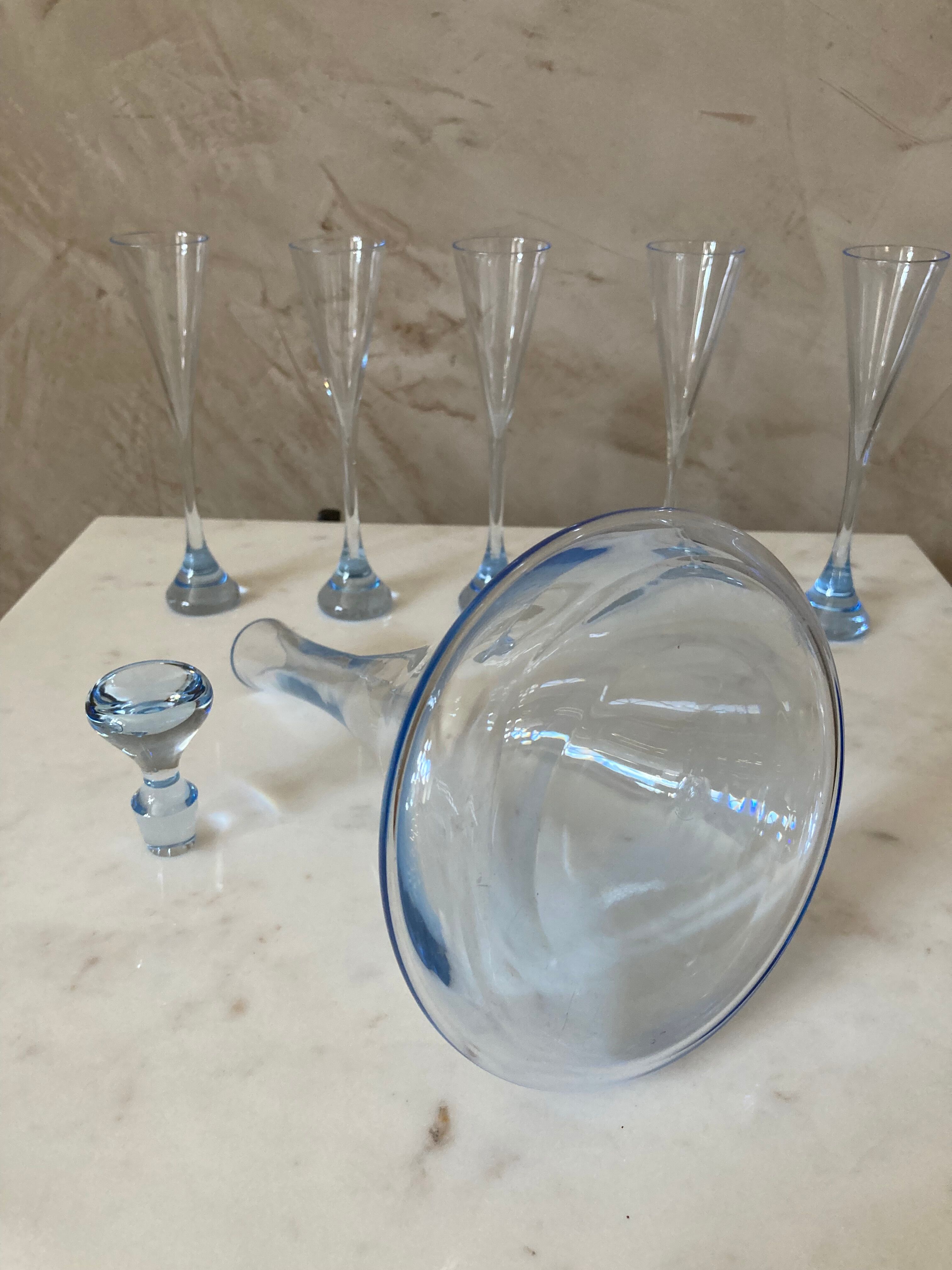 Carafe et verres Baccarat
