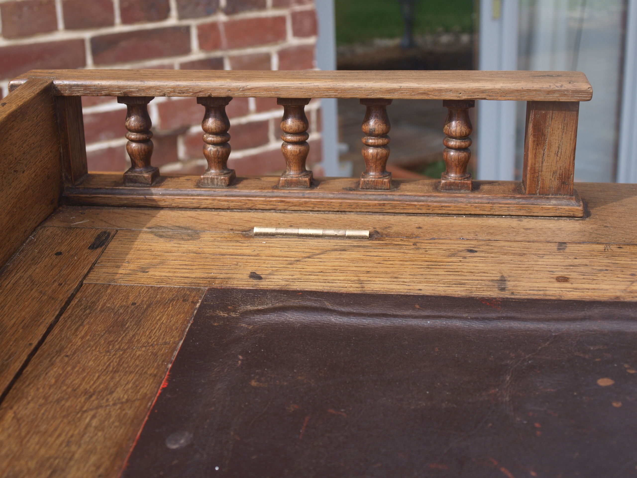 Oak writing desk