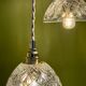 Vintage triple suspension lampshade in cut glass - tableware collection