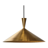 Polished cone pendant light