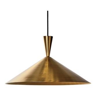 Polished cone pendant light