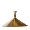 Polished cone pendant light