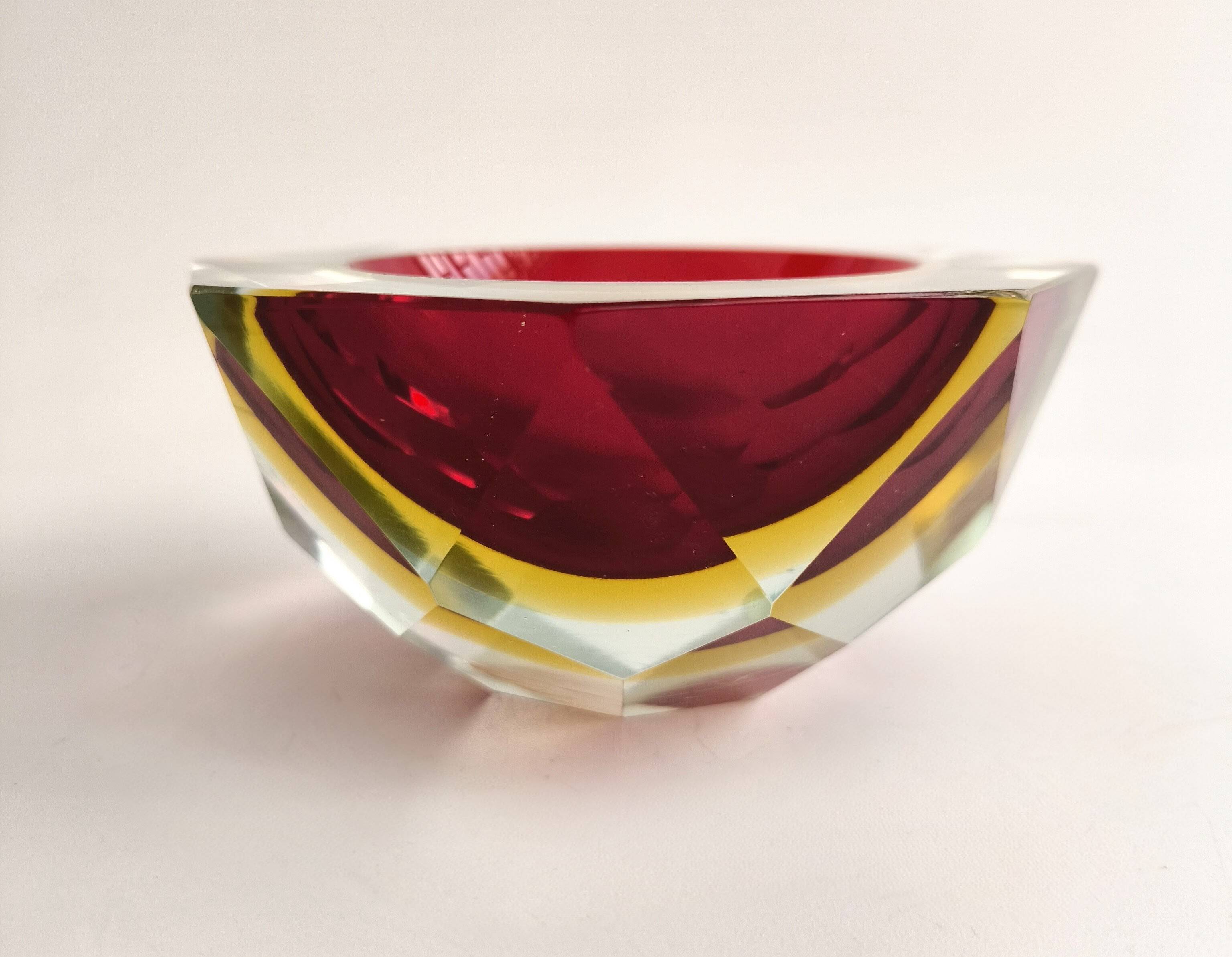 Cenicero in Murano crystal by Flavio Poli años 60