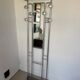 Vintage brushed aluminium coat rack from the 1950s.