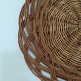 Wicker tray wall decoration