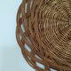 Wicker tray wall decoration