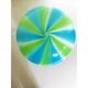 Contemporary Milky, Blue and Green Sphere Table Lamp in Murano Glass