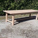 Large farmhouse table in solid beech wood