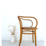 Fischel curved wood armchair