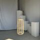 Large lantern-shaped rattan pendant lamp H50 D24