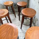 6 vintage Baumann bar stools