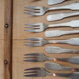 12 antique cake forks