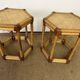 Pair of rattan bedside tables or end tables