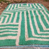 Traditional handmade pure wool rug, size 140 x 260 cm