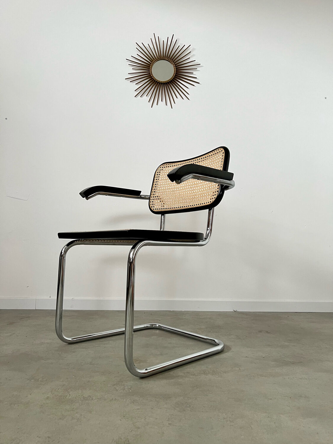 Old armchair Cesca B64 design Marcel Breuer 1970 Made in Italy