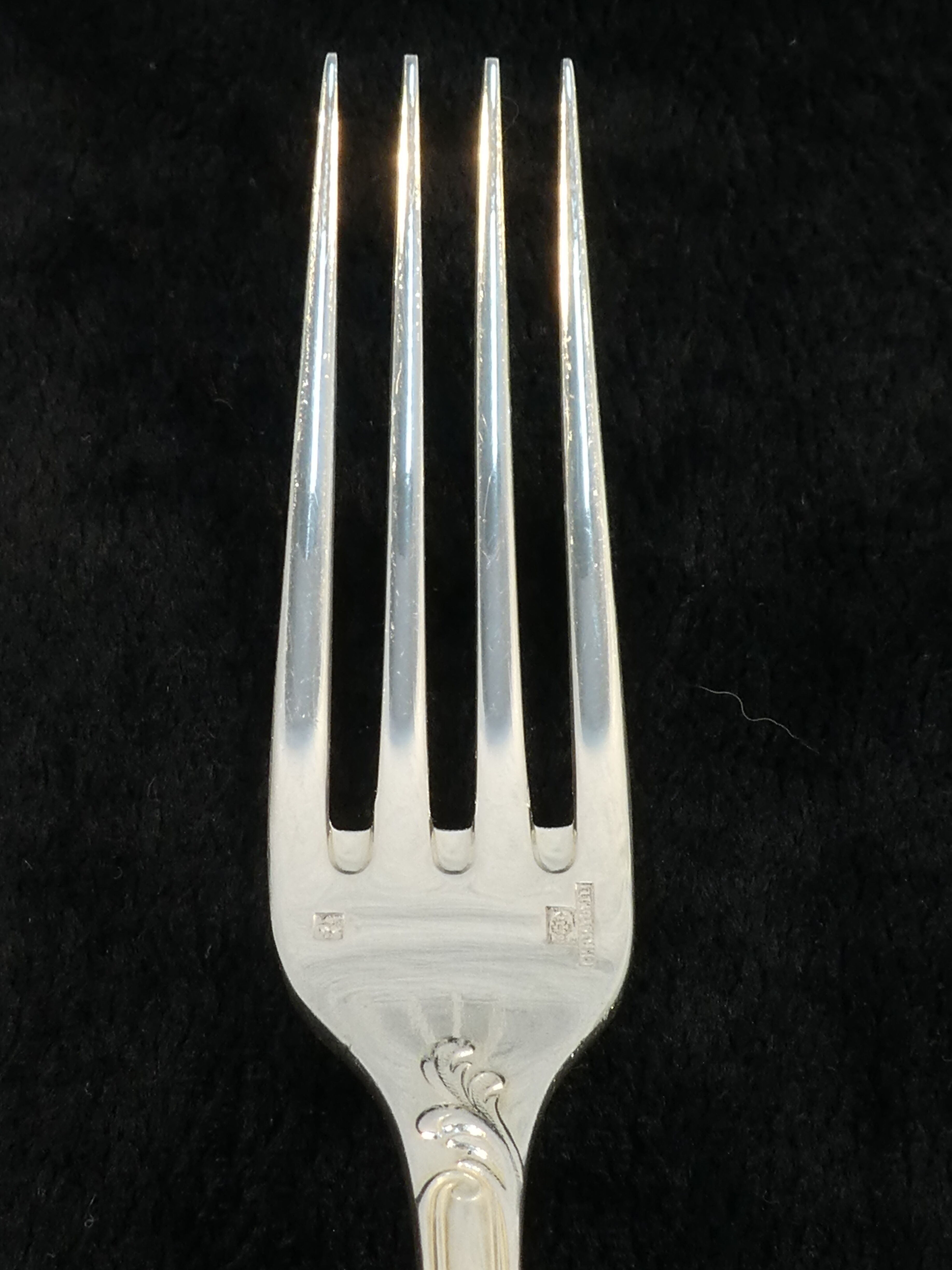 Christofle cutlery set in silver metal model MARLY
