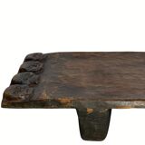 Vintage wabi sabi Senufo or Naga bench low table