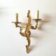 Pair of wall lamp in gilded bronze XXth style Louis XV France