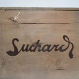 Vintage Skated Wood Case Suchard