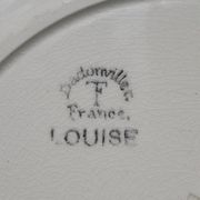 Plat rond creux en faïence de Badonviller modèle Louise diam 27 cm