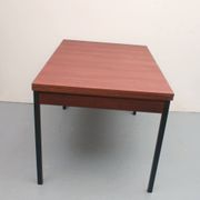 Table à manger extensible des années 60 en teck et métal