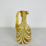 Vintage Italian style amber glass carafe